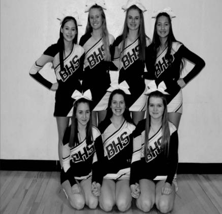 Back row from left, Taya Bigpond, Raela Freeman, Kadence Varner, Arieanna Brewer. Front row from left, Skylar Patten, Jordyn Greenwood, Macy Peters, not pictured Pyper Daniels.