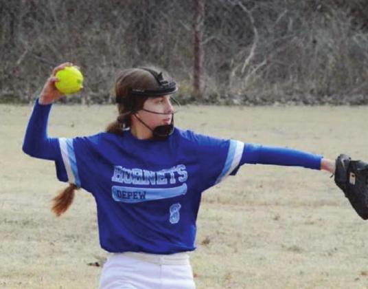 Lady Hornets at the Depew High School Tournament