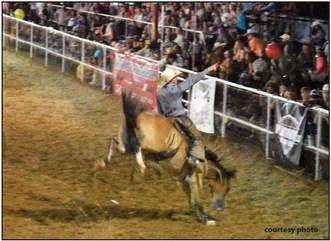 courtesy photo Broncridingentertainedspectatorsattherodeo.