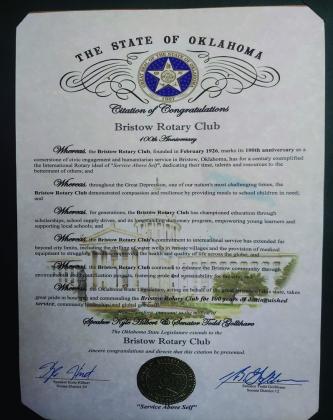 Rotary Club celebrates 100 years