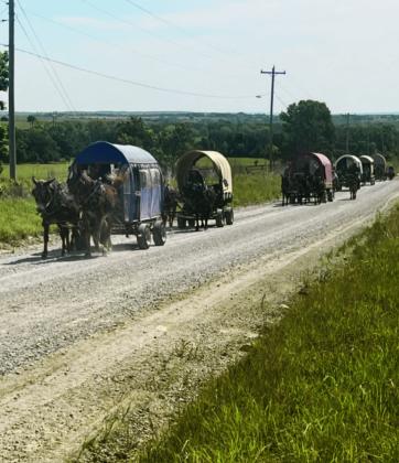 Spring Wagon Train held by Slick Faith Baptist