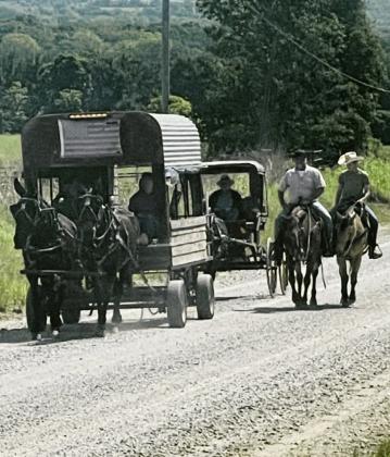 Spring Wagon Train held by Slick Faith Baptist