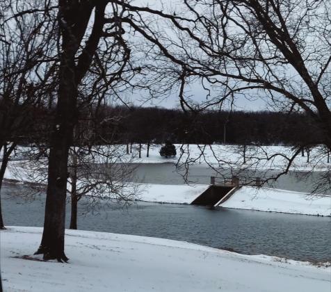 Winter hit hard last week, bringing frigid temperatures and covering streets with ice and snow. Angie Gentry photo