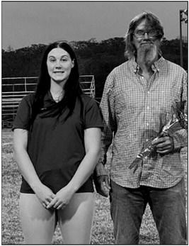 Lilly Tatershall with dad Jeff Tatershall.
