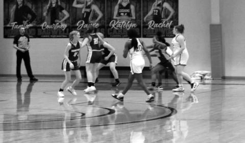 These Lady Pirates are guarding the play. courtesy photo