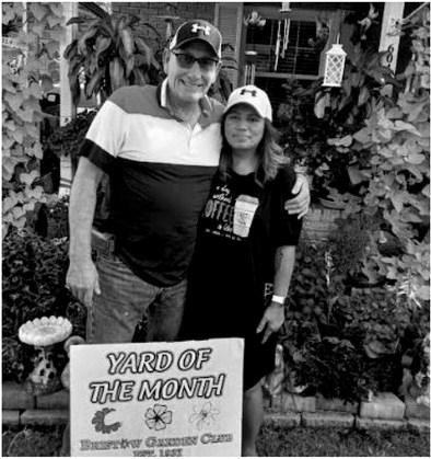 Tom and Jackie Korkames, 604 West 7th, are the receipients of the Bristow Garden Club’s September Yard of the Month. Not only is there beautiful, colorful flowers, but a plentiful garden of unique veggies.This is the final yard for this season. courtesy photo