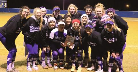 Lady Pirates at the Depew High School Softball Tournament