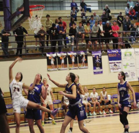 Lady Pirates vs. Mannford, 65-60 win