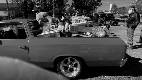The Hawg Wild Toy Run was held Saturday. Two truck beds full of toys were collected to donate to Bristow Social Services to help area children during the holidays.