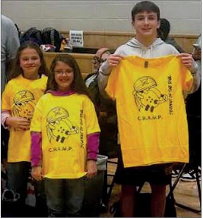 The Bristow Pirates Athletics recognized these students as C.H.A.M.P Students of the Dual, courage, humility, accountability, motivation and perseverance. The trait for these students was accountability. They will demonstrate this trait at each of their sites. From left, Saylor Biggs, Collins Elementary, Mary Trujillo, Edison Elementary, Ross Powell, Bristow Middle School and not shown for Bristow High School is Sawyer Campbell. courtesy photo