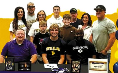 Hayden Yocham signs with University of Central Oklahoma.