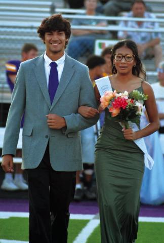 Cross country representatives Fischer Antrikin and Ayana Bruner.