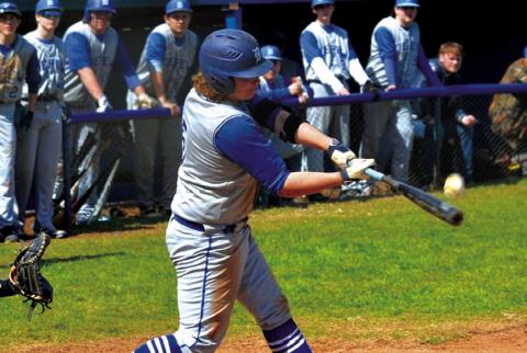 Brock McDaniel swings for a hit. courtesy photo