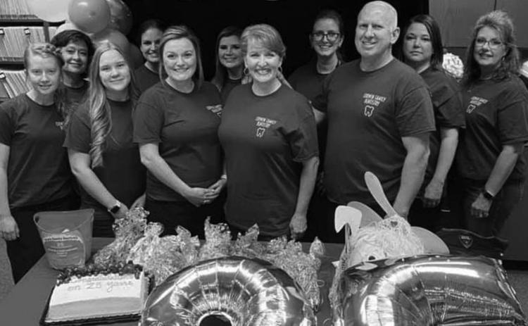 The Corwin Family Dentistry recently celebrated 25 years of service to the Bristow community. Debbie Corwin also serves as President of the Bristow Historical Society. The dentistry celebrated with a giveaway and pumpkin decorating contest.